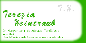 terezia weintraub business card